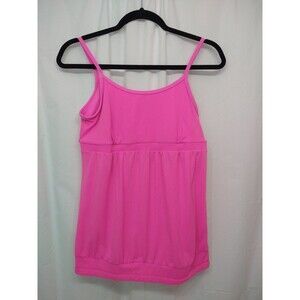 Victoria's Secret VSX Tank Top Sport Bra Size Medium Pink Workout Gym Errands